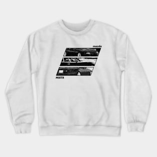 Mazda Miata MX-5 NA Black 'N White Archive 2 Crewneck Sweatshirt